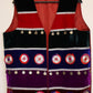 Afghan Traditional Men's Vest Hand-made and Gull Duzi with Multi Color