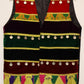 Afghan Traditional Men's Vest Hand-made and Gull Duzi with Multi Color