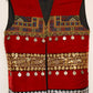 Afghan Traditional Men's Vest Hand-made and Gull Duzi with Multi Color