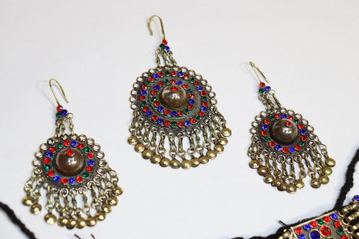 Afghan Jewelry Set Hand Made Afghani Necklace And Earrings Afghani