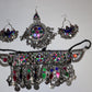 Afghan Jewelry Set Hand Made Afghani Necklace And Earrings Afghani