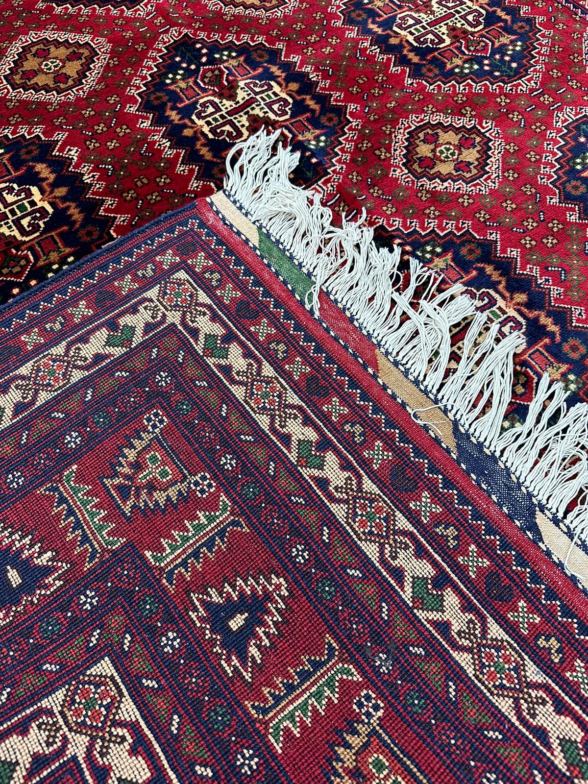 10' x 6'4'' Fine Afghan Handmade Wool Rug