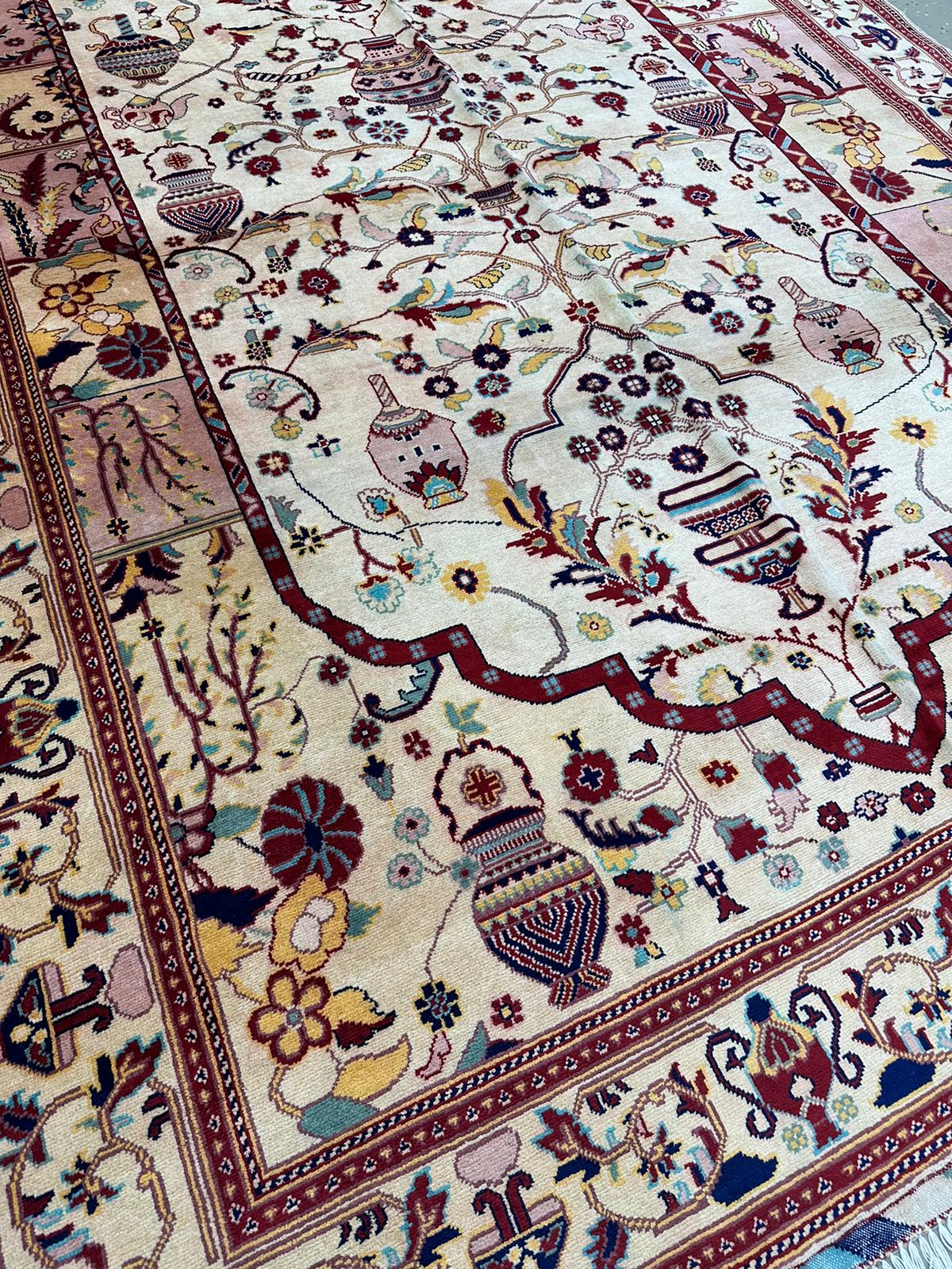 9'10'' x 6'8'' Fine Afghan Handmade Wool Rug