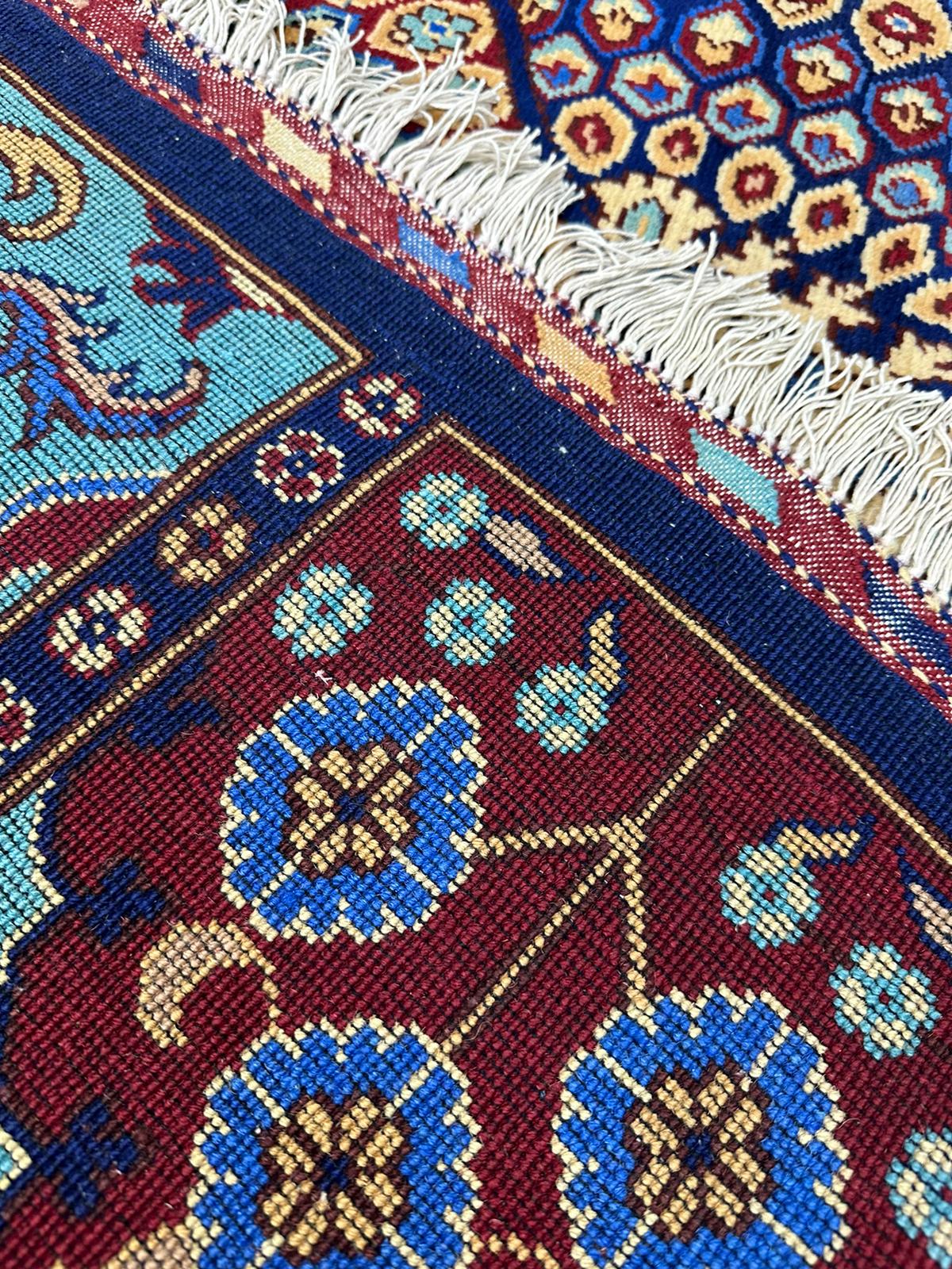 9'7'' x 6'10'' Fine Afghan Handmade Wool Rug