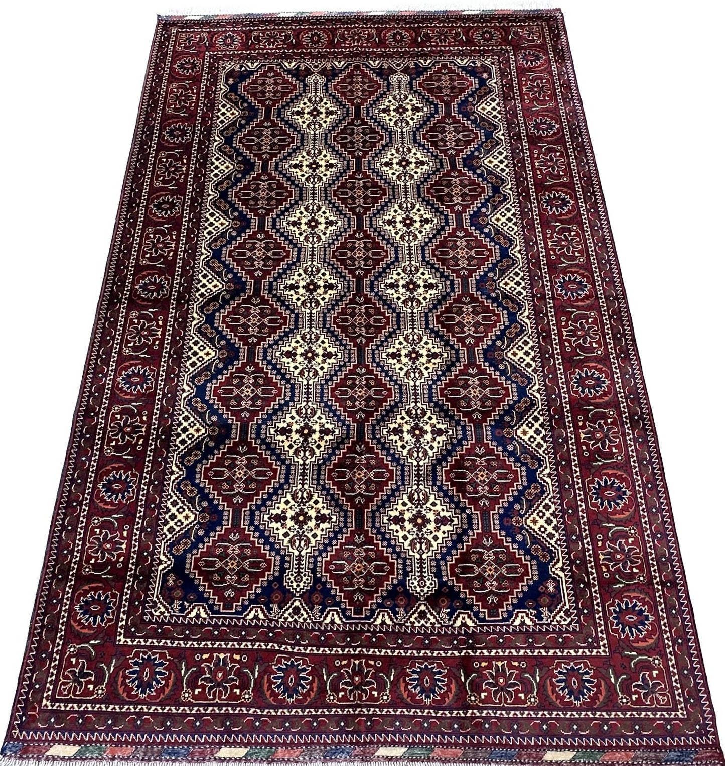 10'1'' x 6'6'' Fine Afghan Handmade Wool Rug