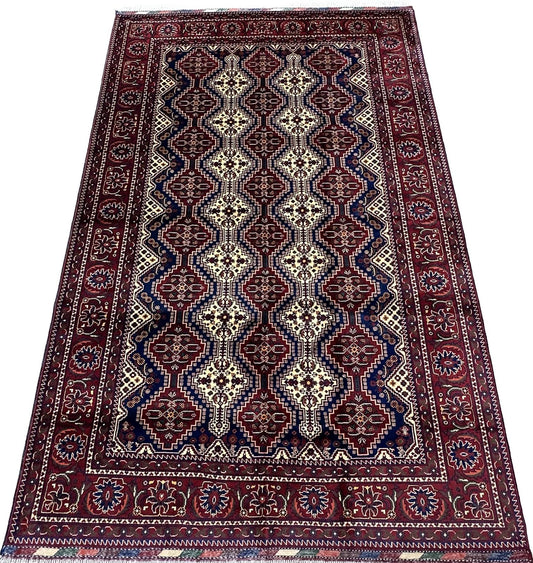 10'1'' x 6'6'' Fine Afghan Handmade Wool Rug