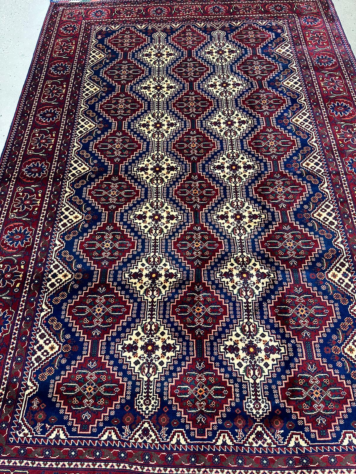 10'1'' x 6'6'' Fine Afghan Handmade Wool Rug