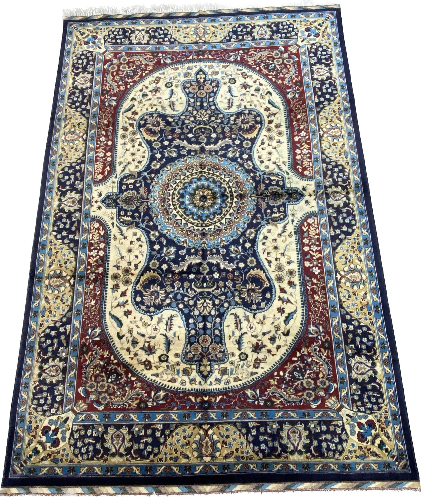 9'10.5'' x 6'7'' Fine Afghan Handmade Wool Rug