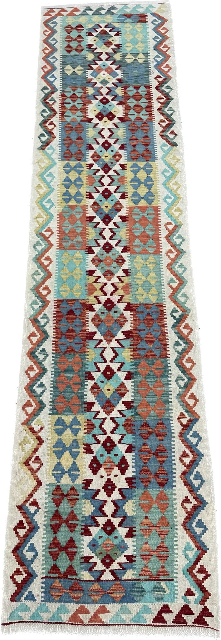 10'1'' x 2'5'' Runner Afghan Kilim Handmade Rug