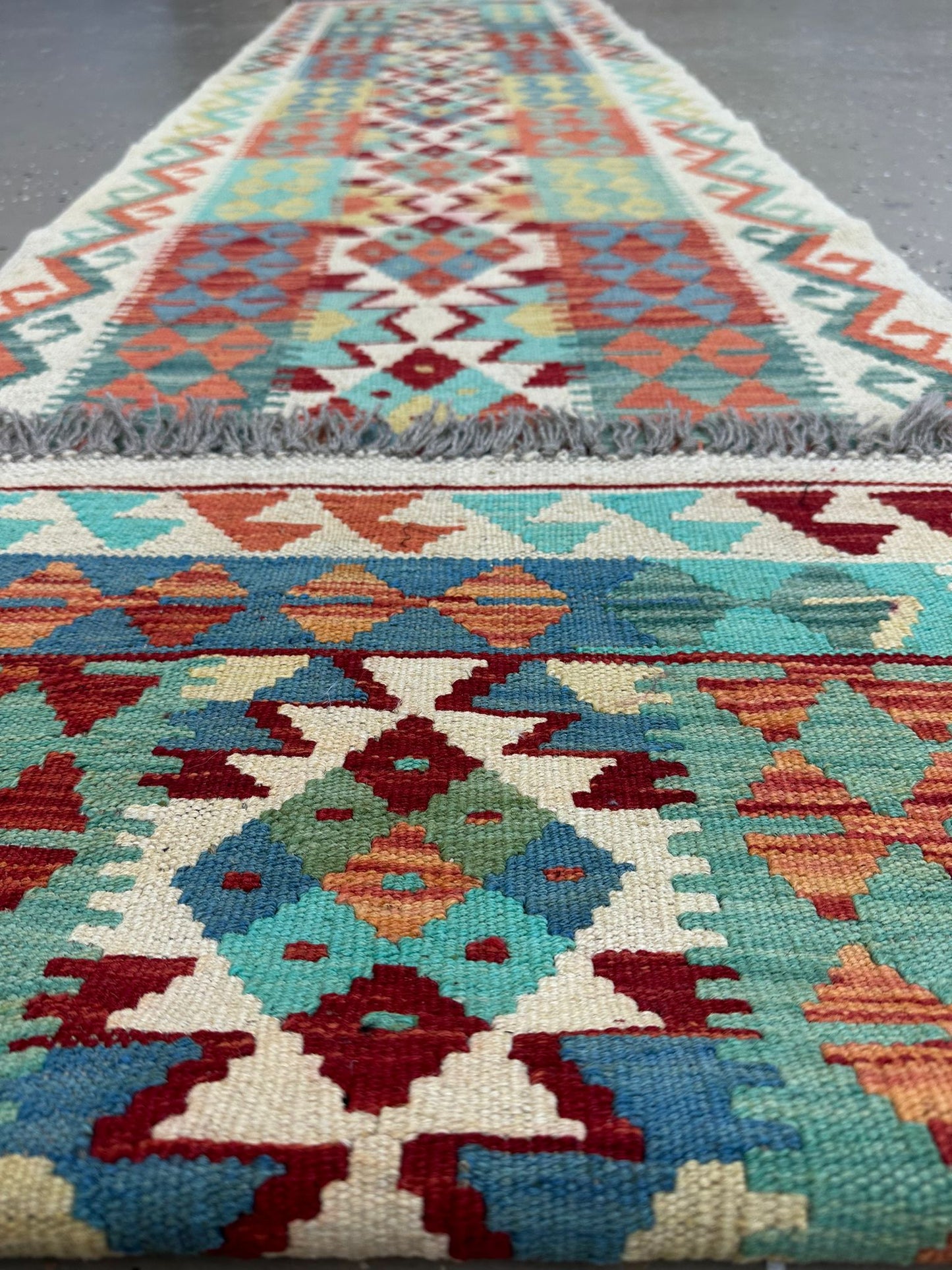 10'1'' x 2'5'' Runner Afghan Kilim Handmade Rug