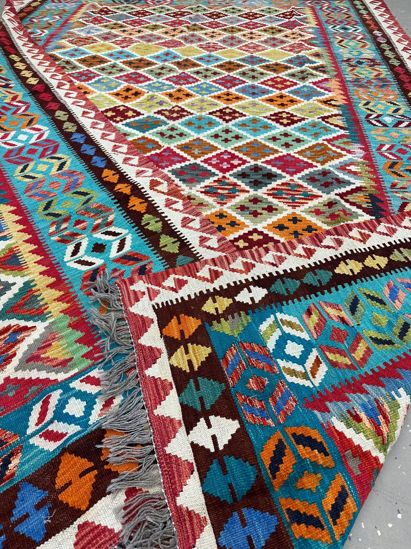 9'8'' x 6'11'' Afghan Kilim Handmade Rug