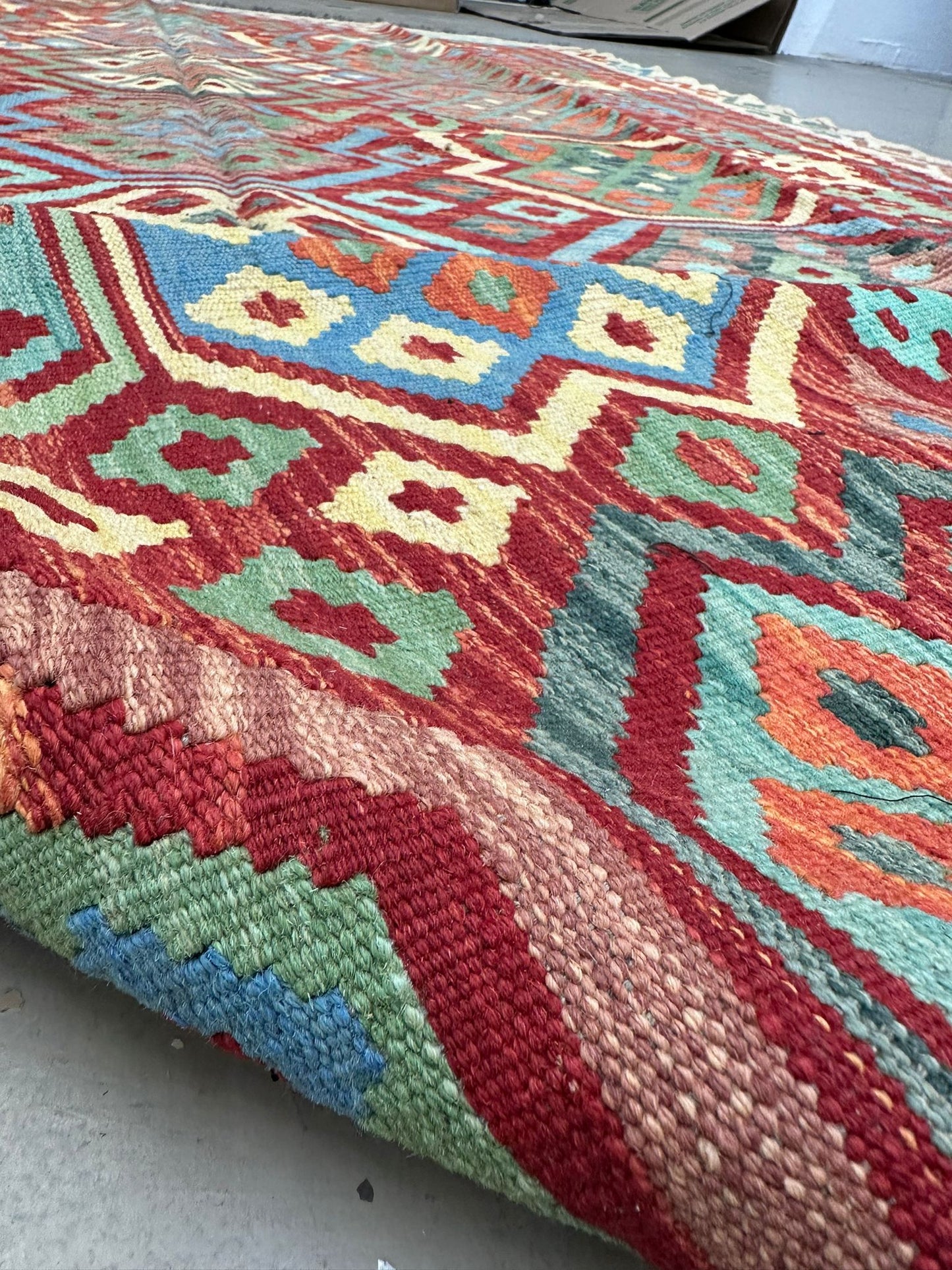 9'11'' x 6'7'' Afghan Kilim Handmade Rug