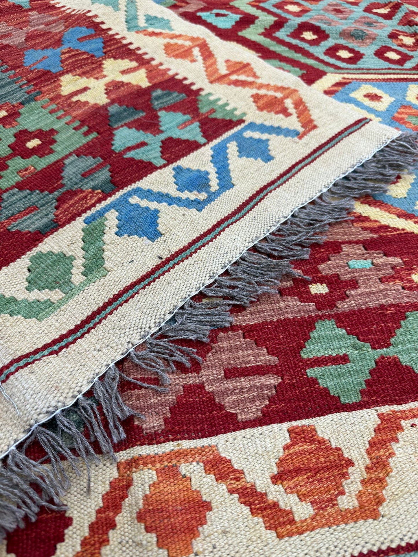 9'11'' x 6'7'' Afghan Kilim Handmade Rug