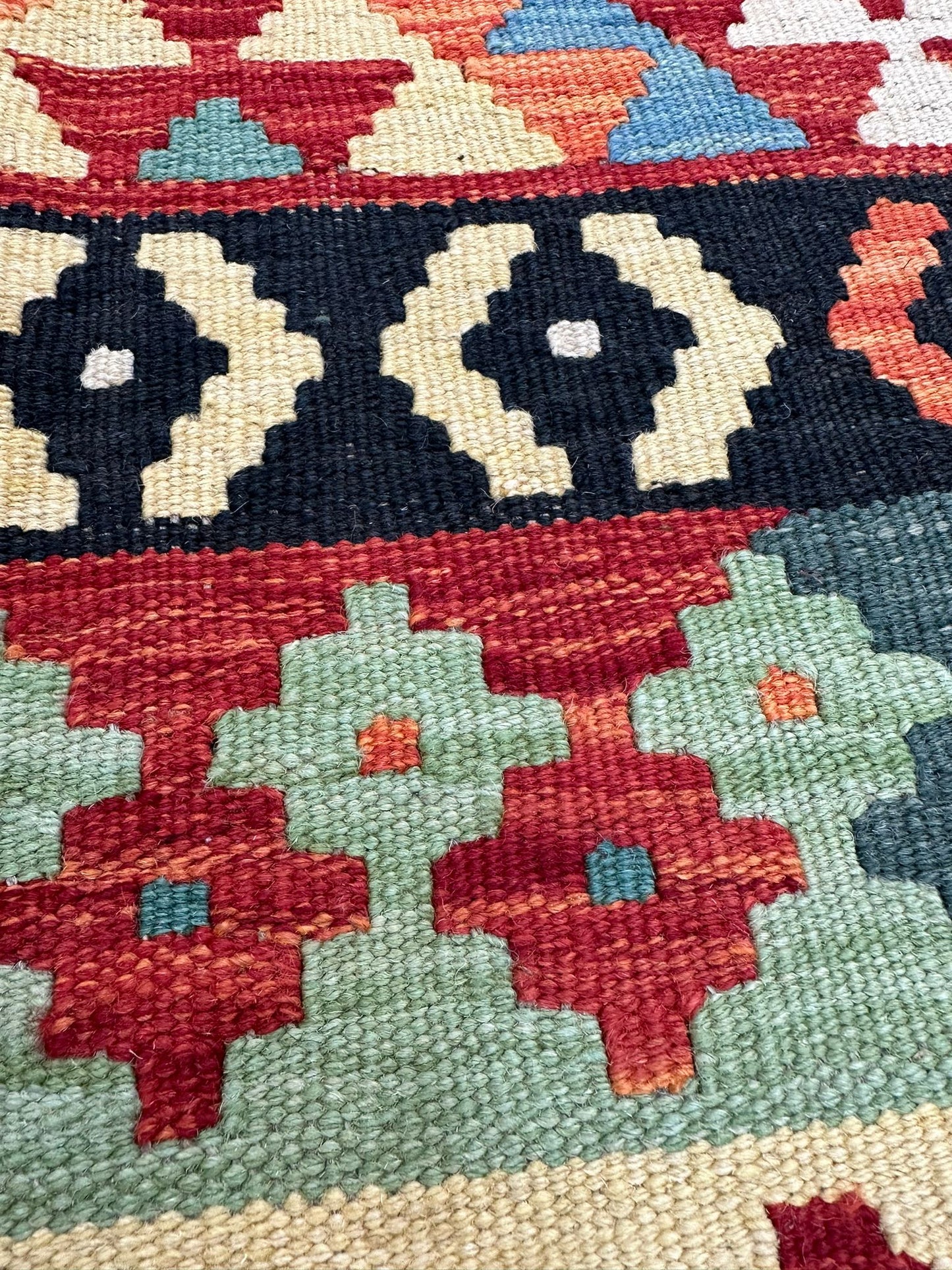 9'7'' x 6'5.5'' Afghan Kilim Handmade Rug