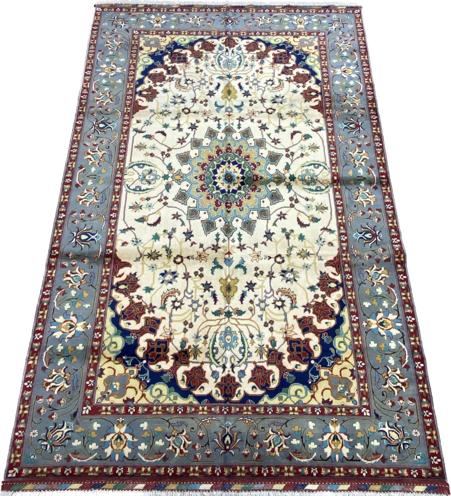 10.5' x 6'6'' Fine Afghan Handmade Wool Rug