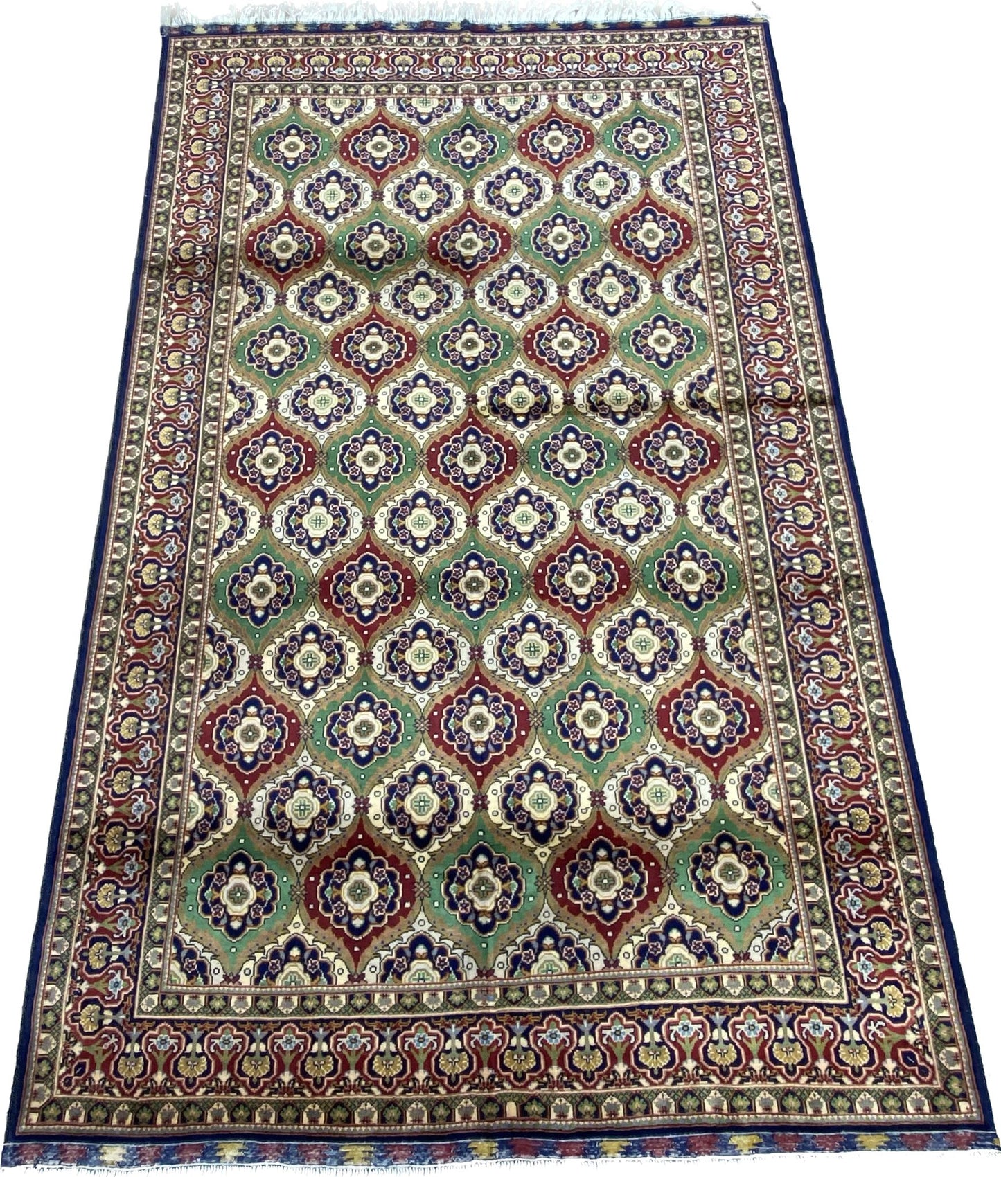 10'6.5'' x 6'5'' Fine Afghan Handmade Wool Rug