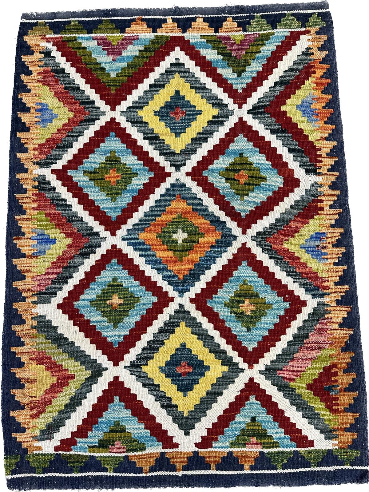 3'10.5'' x 2'8.5'' Afghan Kilim Handmade Rug