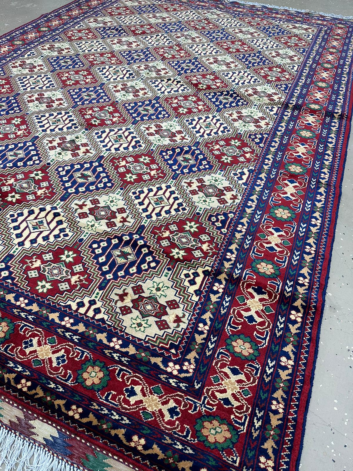 10'1'' x 6'11'' Fine Afghan Handmade Wool Rug