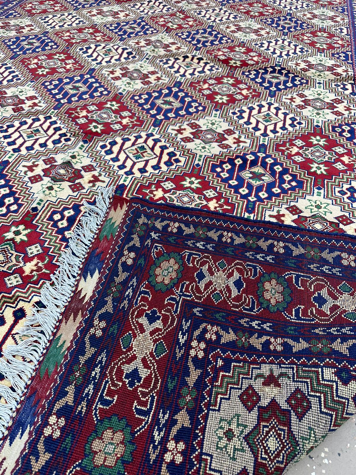 10'1'' x 6'11'' Fine Afghan Handmade Wool Rug