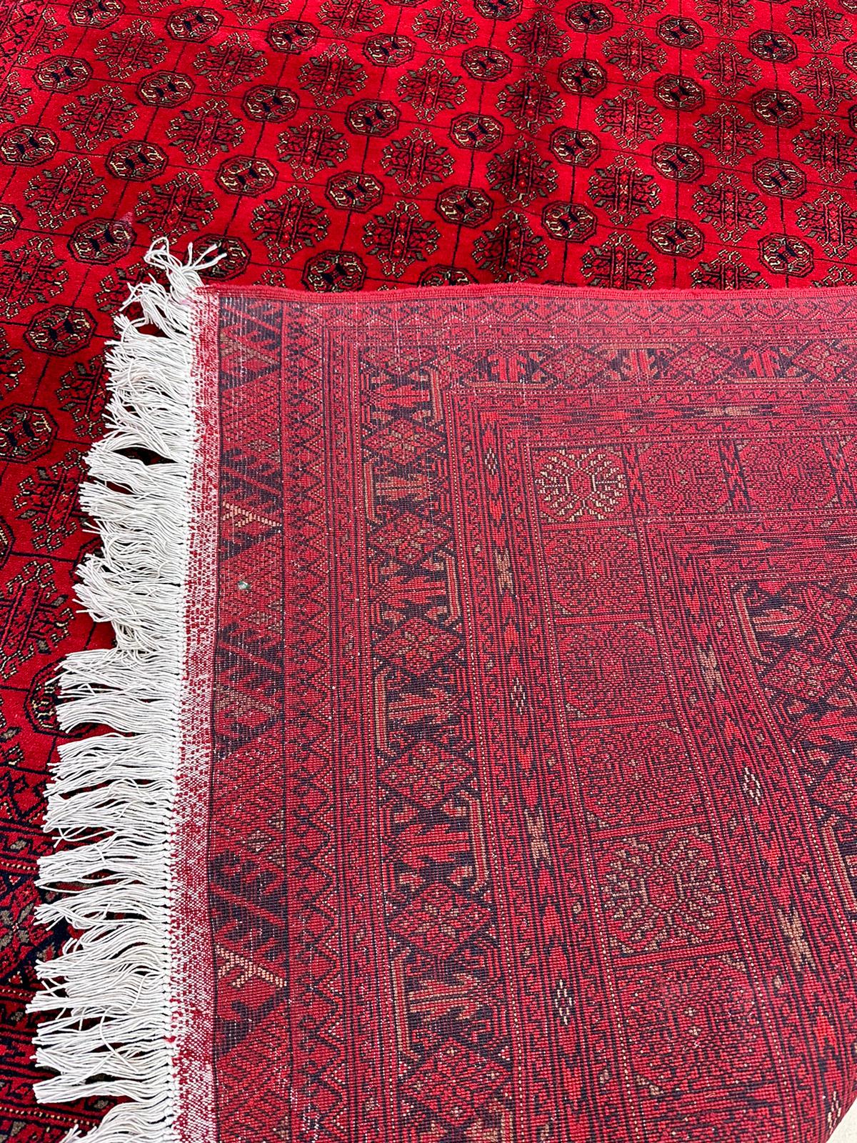 9'5'' x 6'6'' Mawri Gul Handmade Biljik Premium Sheep Wool Rug