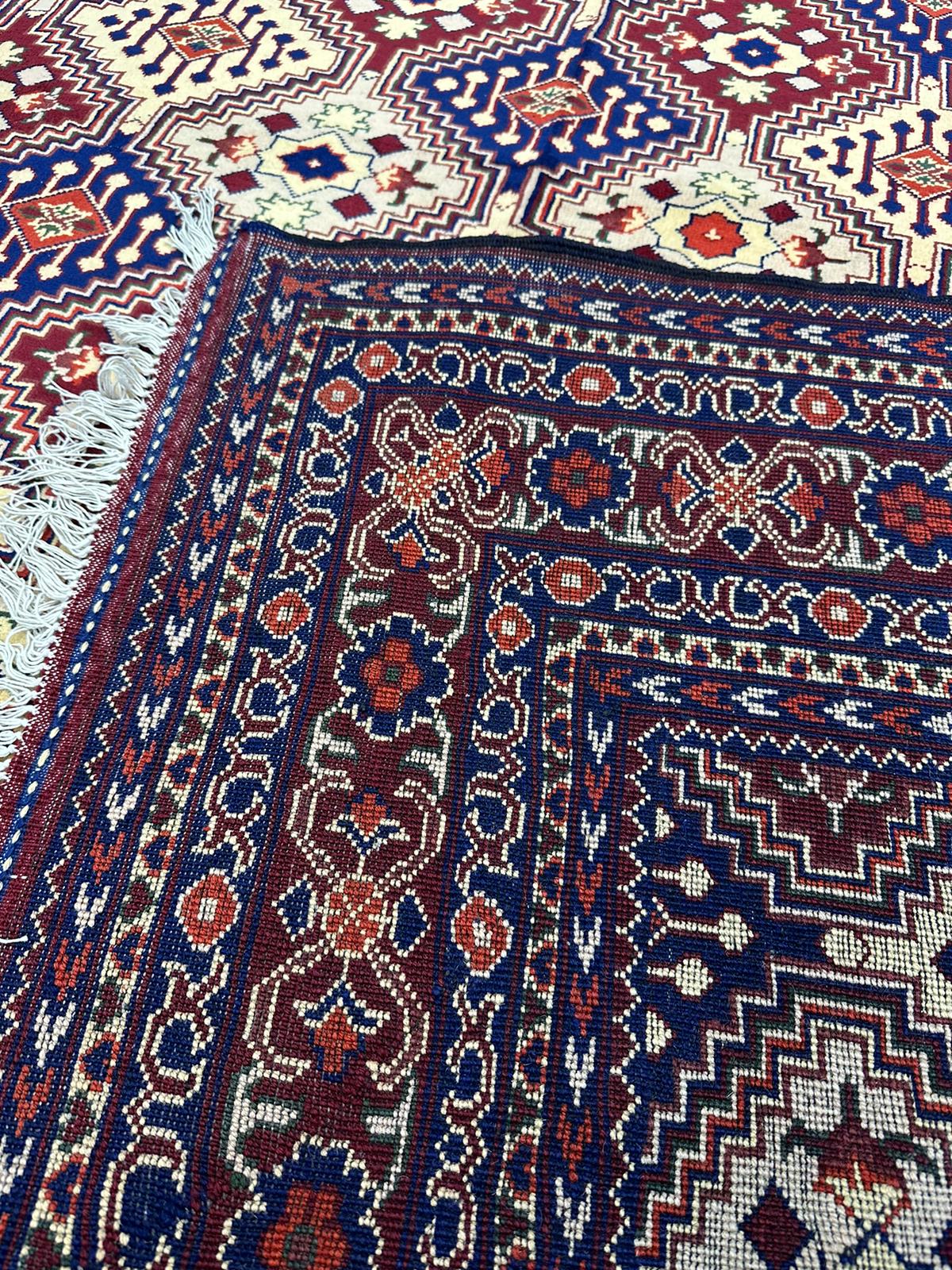 9'11'' x 6'6'' Fine Afghan Handmade Wool Rug