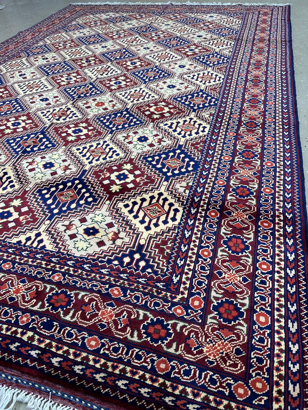 9'11'' x 6'6'' Fine Afghan Handmade Wool Rug