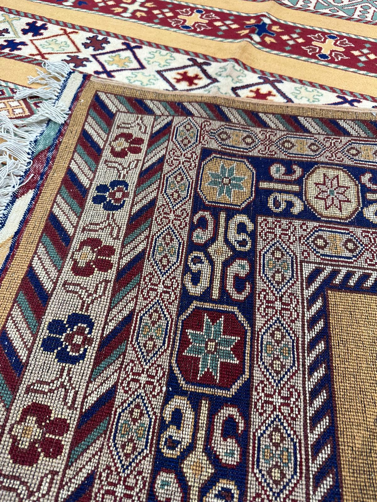 9'5'' x 6'7'' Fine Afghan Handmade Wool Rug