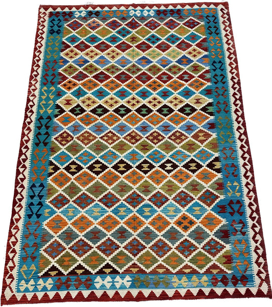 9'7'' x 7' Afghan Kilim Handmade Rug