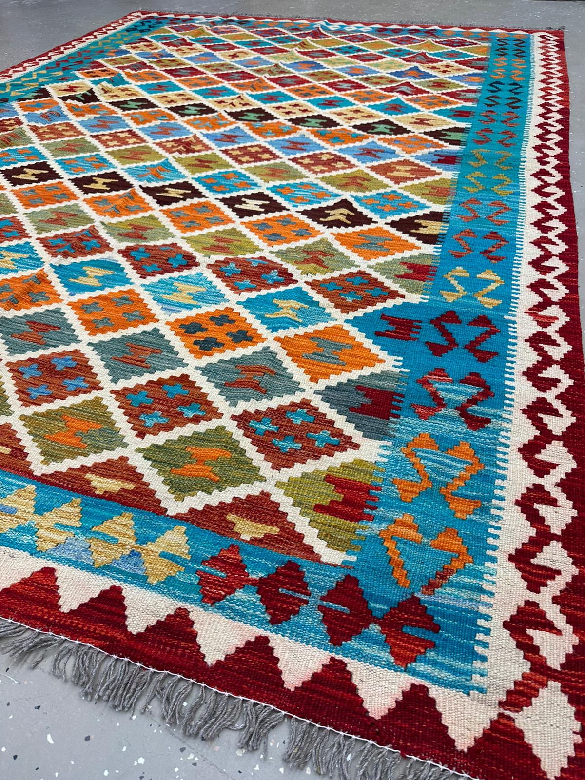 9'7'' x 7' Afghan Kilim Handmade Rug