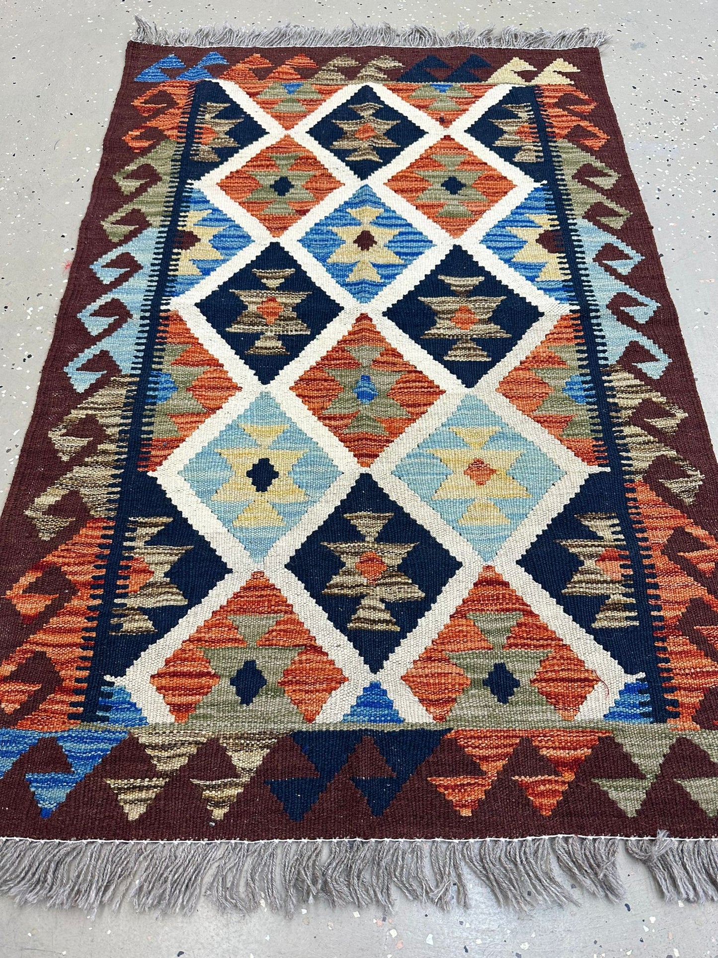 4.5' x 2'8.5''Afghan Kilim Handmade Rug