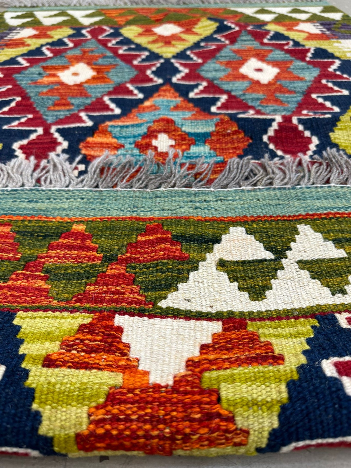 3'9.5'' x 2'7.5'' Afghan Kilim Handmade Rug