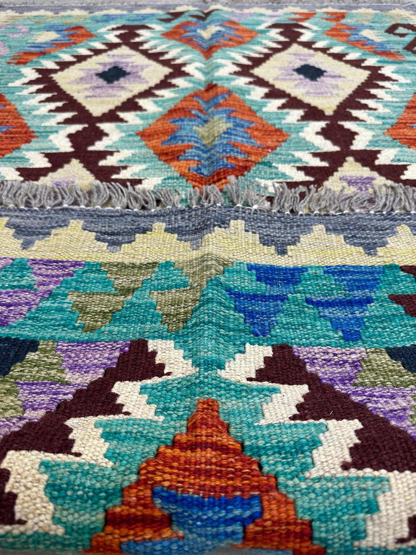 4'8.5'' x 3'6'' Afghan Kilim Handmade Rug