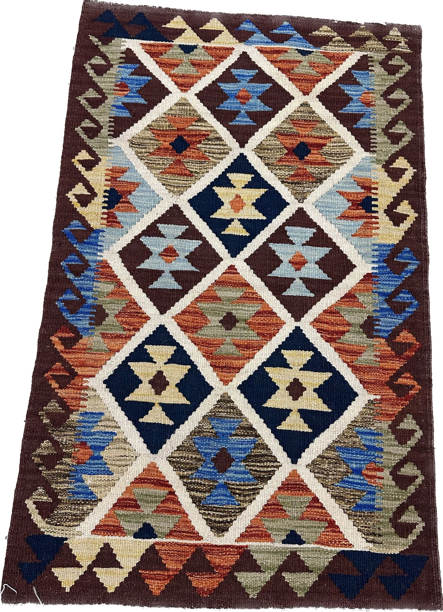 4'1.5'' x 2'7'' Afghan Kilim Handmade Rug