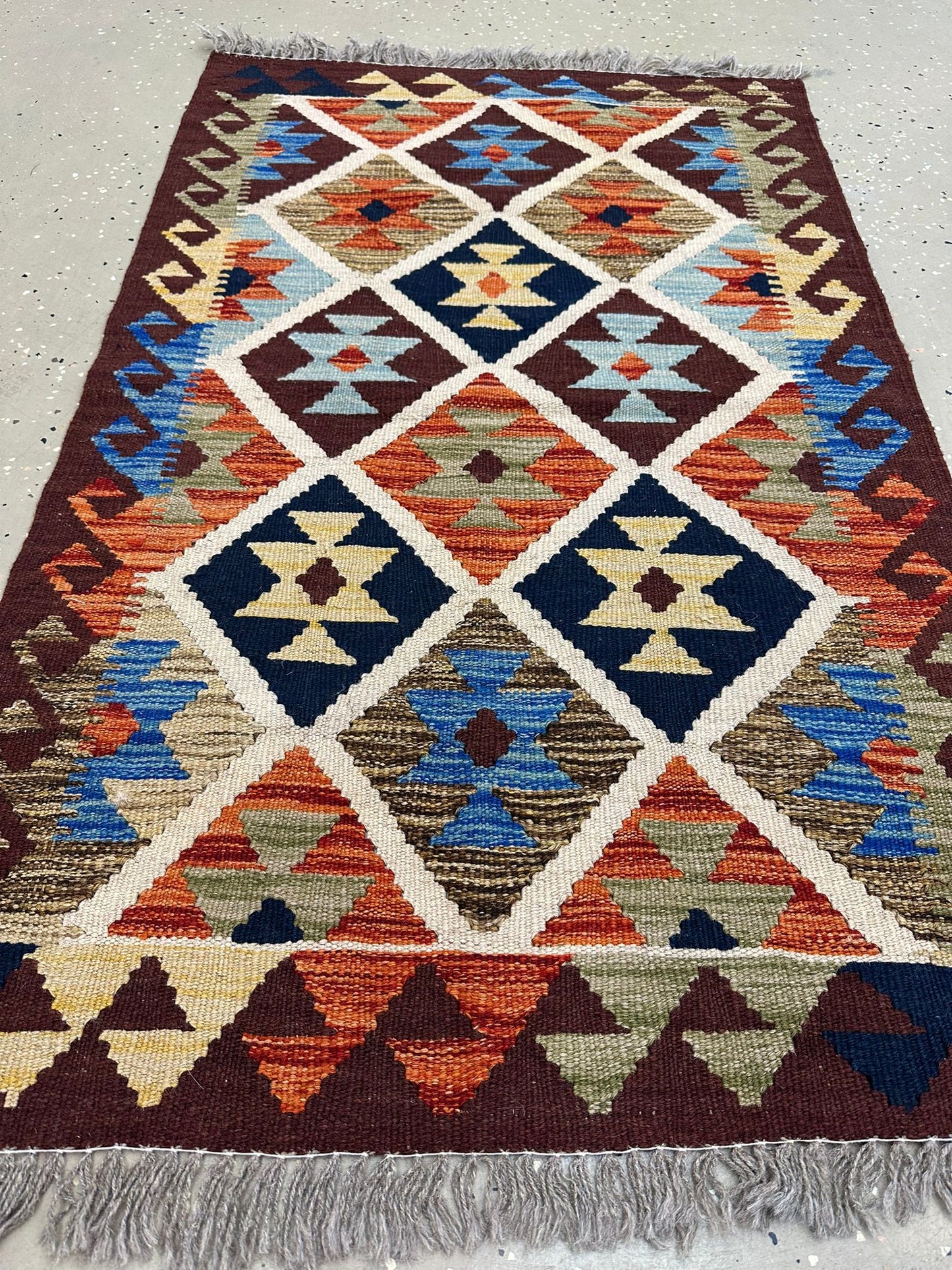 4'1.5'' x 2'7'' Afghan Kilim Handmade Rug