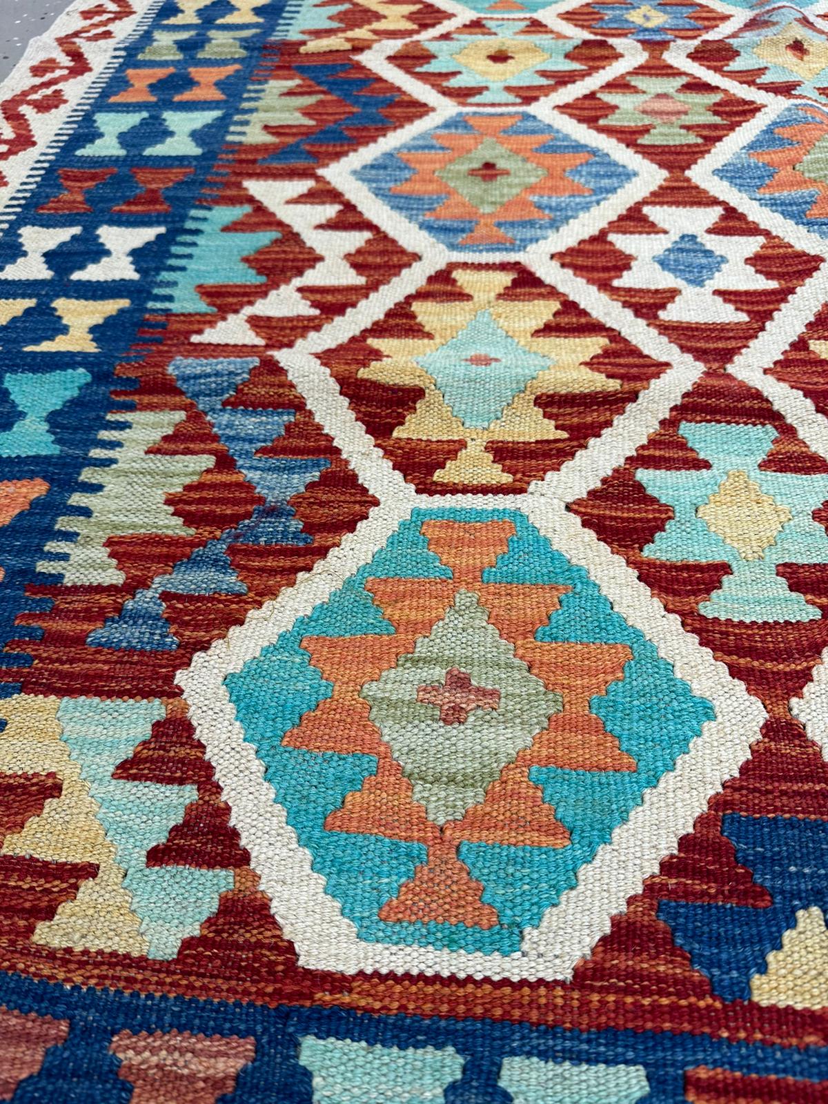 6'5.5'' x 4'10.5'' Afghan Kilim Handmade Rug