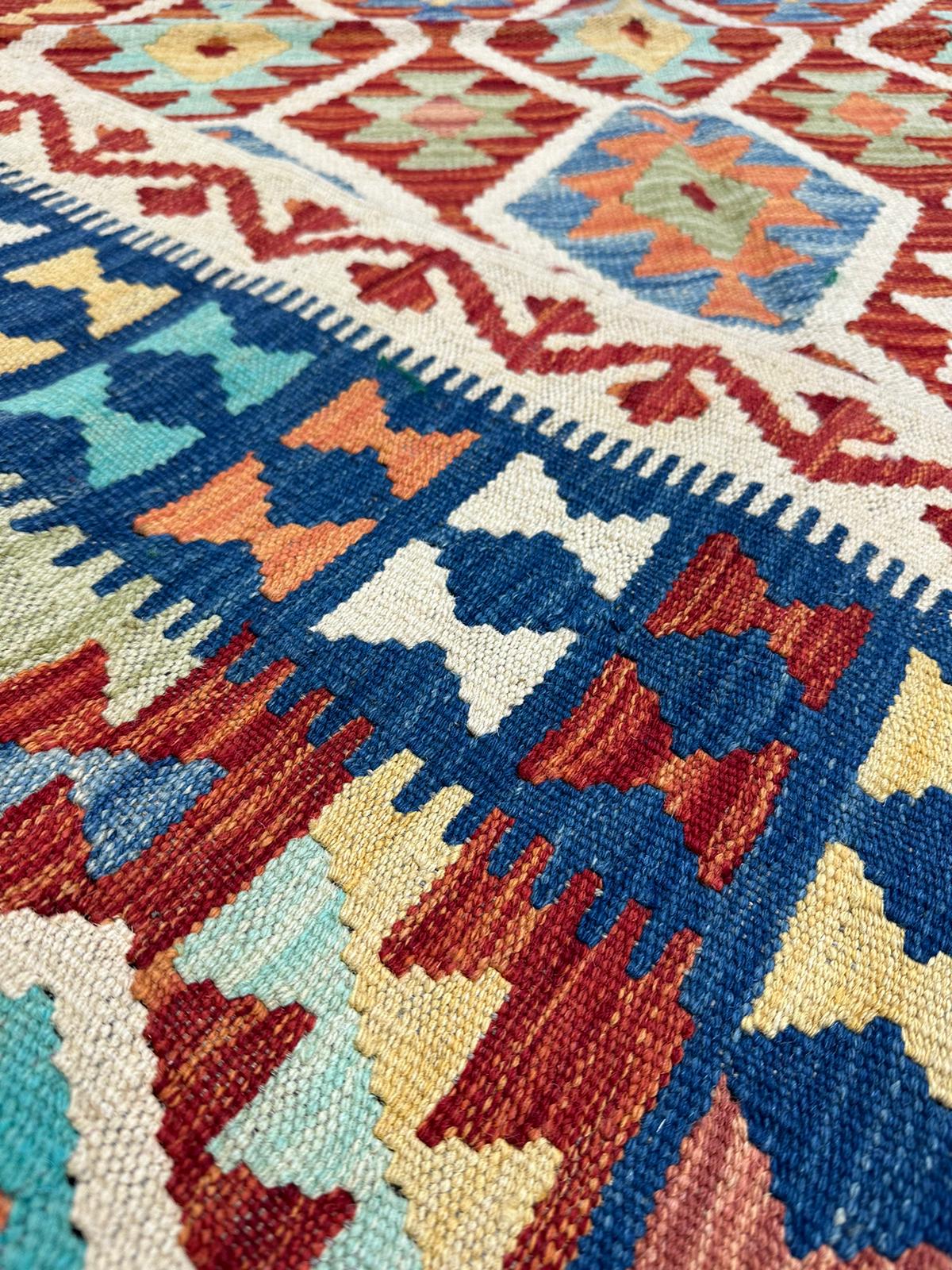 6'5.5'' x 4'10.5'' Afghan Kilim Handmade Rug